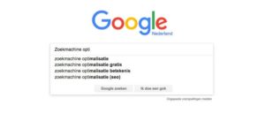 Zoekmachine optimalisatie SEO